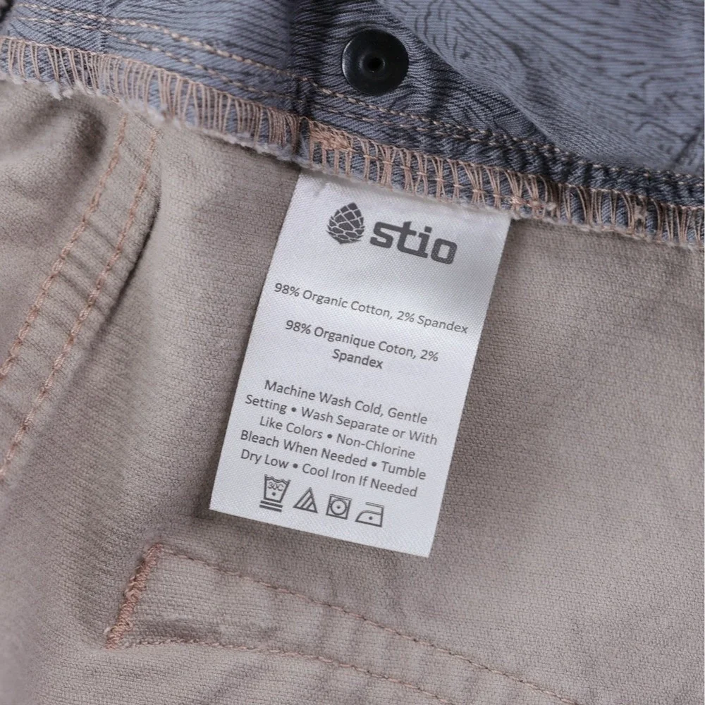 Stio‎ Rivet Cord Corduroy Pants Mens 40x32 Tan Chino Casual 5 Pocket